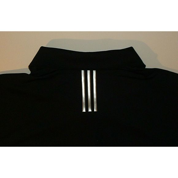 Adidas 4 Button Down Polo Black & White LS XL - Picture 3 of 5